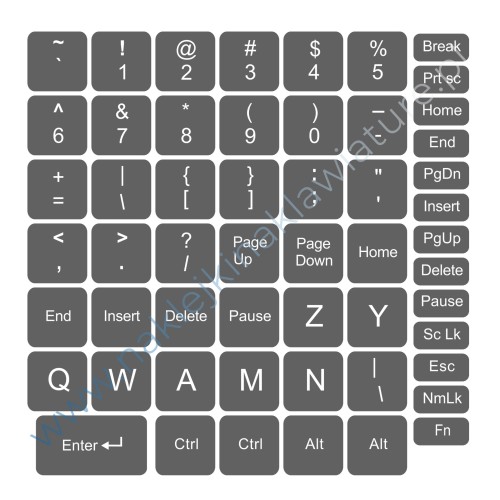 Przejdź do produktu Naklejka spolszczająca LAMINOWANA 14x14 ciemnoszara