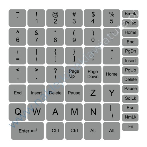 Przejdź do produktu Naklejka spolszczająca standardowa 14x14 SZARA