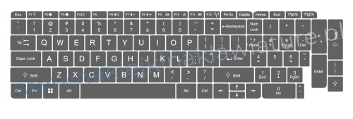 Przejdź do produktu Naklejki na całą klawiaturę dedykowane HP 14x14 ciemnoszara