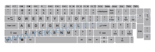 Przejdź do produktu Naklejki na całą klawiaturę dedykowane HP 14x14 srebrna