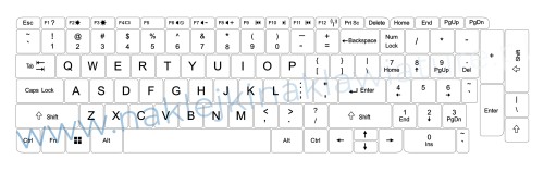 Przejdź do produktu Naklejki na całą klawiaturę dedykowane HP 14x14 biała