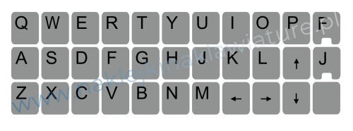 Przejdź do produktu Naklejka same litery 11x13 SZARA